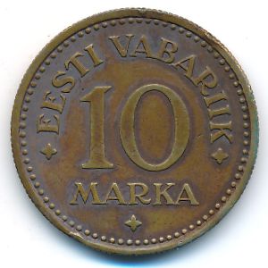 Estonia, 10 marka, 1925
