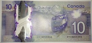 Канада, 10 долларов (2013 г.)