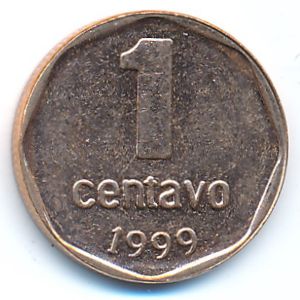 Аргентина, 1 сентаво (1999 г.)