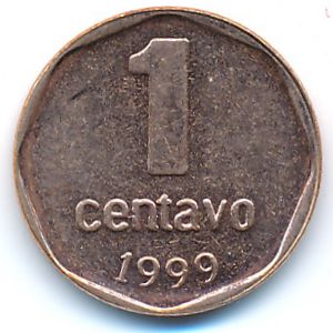 Аргентина, 1 сентаво (1999 г.)