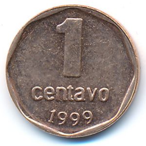 Argentina, 1 centavo, 1999