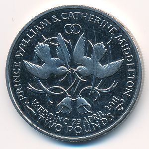 Остров Вознесения, 2 фунта (2011 г.)