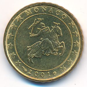 Monaco, 10 euro cent, 2001–2004