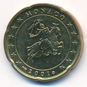 Монако, 20 евроцентов (2001 г.)