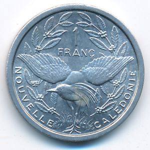 New Caledonia, 1 franc, 1971