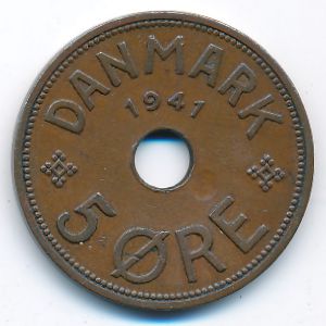 Фарерские острова, 5 эре (1941 г.)