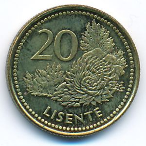 Лесото, 20 лисенте (1998 г.)