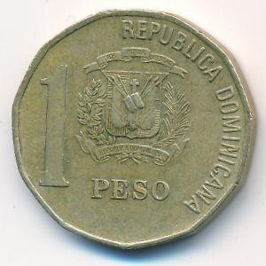 Dominican Republic, 1 peso, 2000