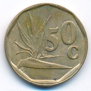 South Africa, 50 cents, 1994