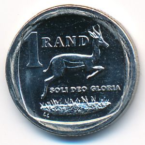 ЮАР, 1 рэнд (2007–2019 г.)