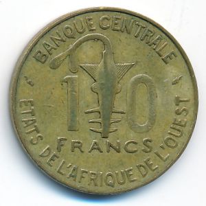 West African States, 10 francs, 1978