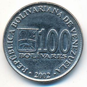 Венесуэла, 100 боливар (2002 г.)