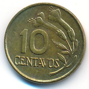 Peru, 10 centavos, 1974