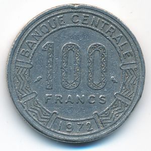 Габон, 100 франков (1972 г.)