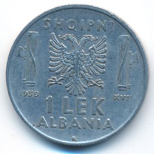 Albania, 1 lek, 1939