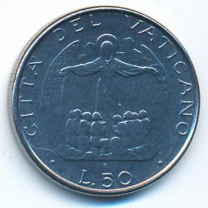 Vatican City, 50 lire, 1987