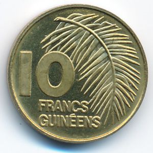 Гвинея, 10 франков (1985 г.)