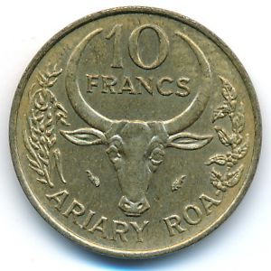 Мадагаскар, 10 франков (1982 г.)