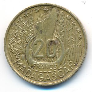 Мадагаскар, 20 франков (1953 г.)