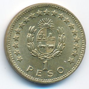 Uruguay, 1 peso, 1965