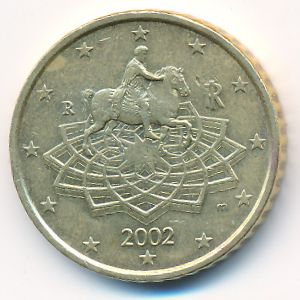 Italy, 50 euro cent, 2002