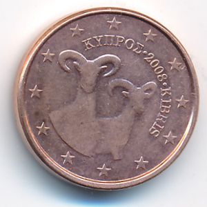 Кипр, 1 евроцент (2008 г.)