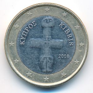 Кипр, 1 евро (2008 г.)