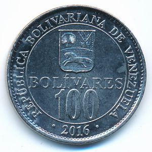 Venezuela, 100 bolivares, 2016
