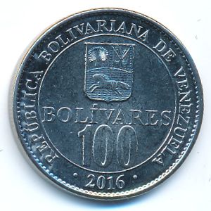 Venezuela, 100 bolivares, 2016