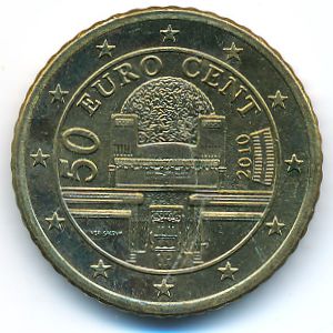 Австрия, 50 евроцентов (2008–2017 г.)