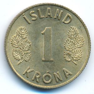 Исландия, 1 крона (1965 г.)