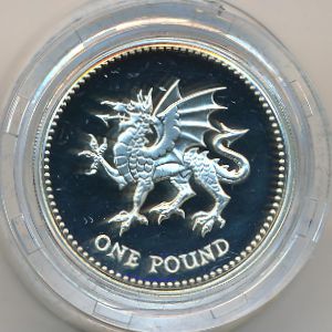 Великобритания, 1 фунт (2000 г.)