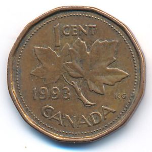 Канада, 1 цент (1993 г.)