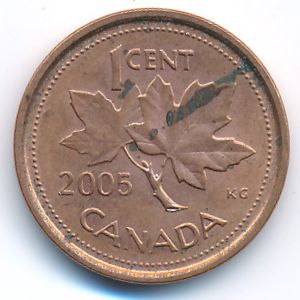 Канада, 1 цент (2005 г.)