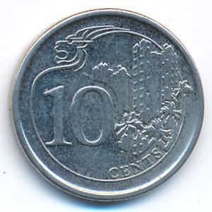 Singapore, 10 cents, 2013