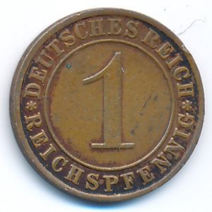 Веймарская республика, 1 рейхспфенниг (1930 г.)