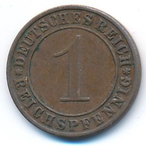 Веймарская республика, 1 рейхспфенниг (1936 г.)