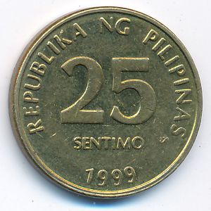 Филиппины, 25 сентимо (1999 г.)