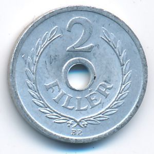 Hungary, 2 filler, 1963