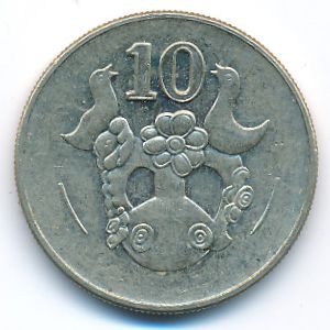 Cyprus, 10 cents, 2002