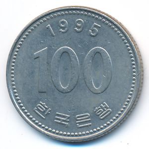 Южная Корея, 100 вон (1995 г.)