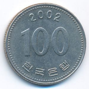 Южная Корея, 100 вон (2002 г.)