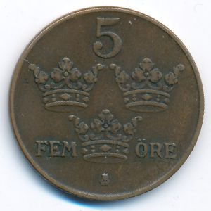 Швеция, 5 эре (1939 г.)