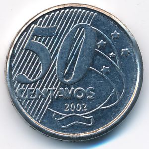Бразилия, 50 сентаво (2002 г.)