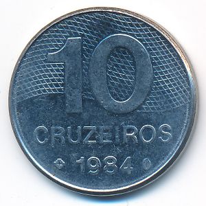 Бразилия, 10 крузейро (1984 г.)