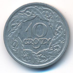Польша, 10 грошей (1923 г.)