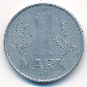 German Democratic Republic, 1 mark, 1977