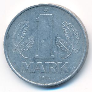 German Democratic Republic, 1 mark, 1977