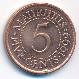Маврикий, 5 центов (1999 г.)