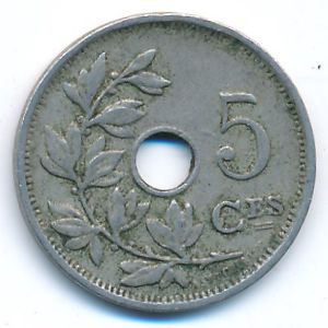 Бельгия, 5 сентим (1922 г.)